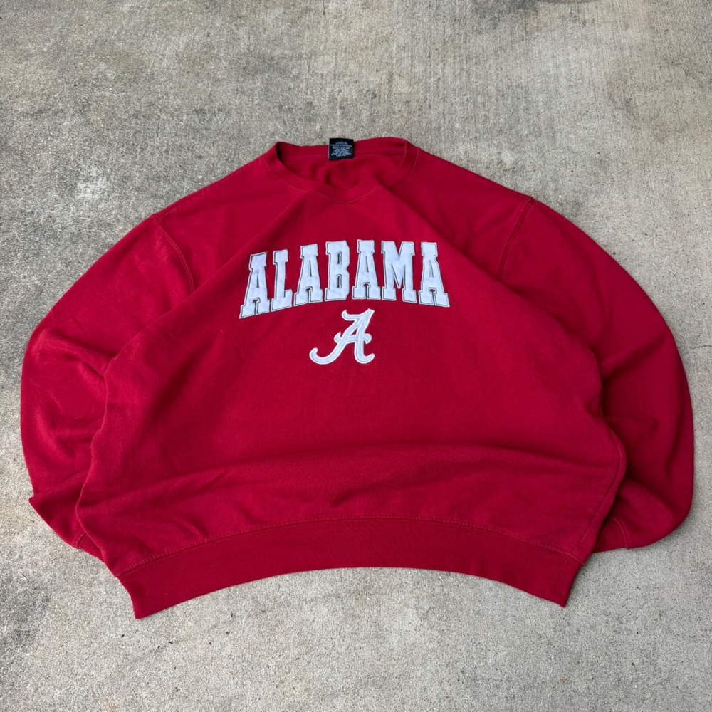 Colosseum Alabama Crimson Tide Mens XXL Crimson Red Crewneck Sweatshirt NCAA